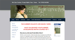 Desktop Screenshot of mathstutoressex.co.uk