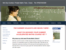 Tablet Screenshot of mathstutoressex.co.uk
